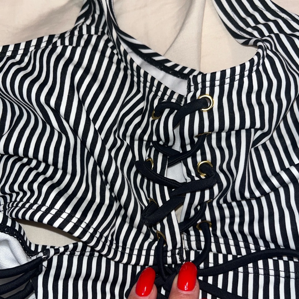 Bebe Striped Bikini - image 3